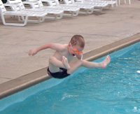 Howard in the Radisson Pool