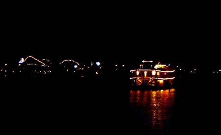 William D. Evans Sternwheeler [Belmont Park Coaster to the left]
