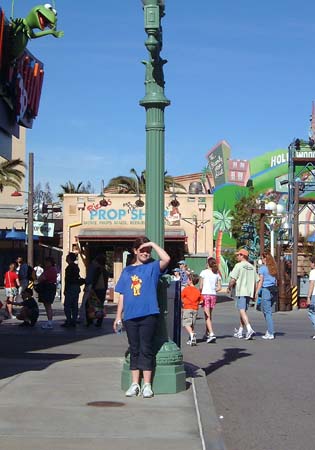 Disney's California Adventure - Beverley outside Muppet Vision