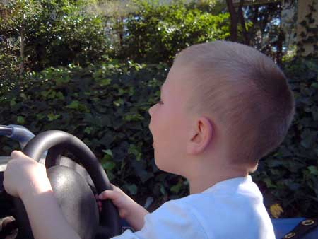 Disneyland Park - Autopia,  Howard's concentration