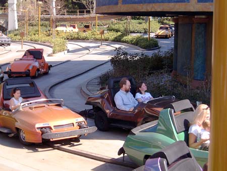 Disneyland Park - Autopia, Dave & Beverley
