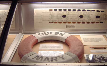 RMS Queen Mary - Around the Queen Mary Tour - life belt