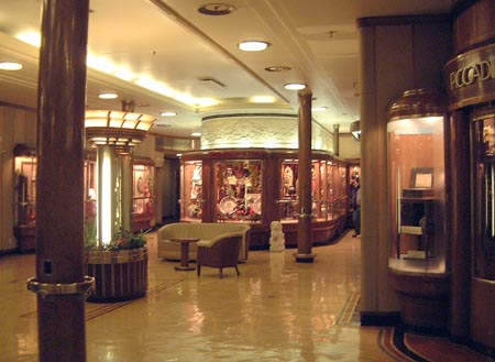 RMS Queen Mary - 1st Class Shopping
18 & 19 February 2002