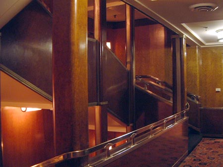 RMS Queen Mary - 2nd Class Stairwell
