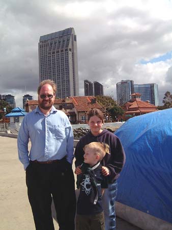 San Diego - Dave, Beverley & Howard , Seaport Village
