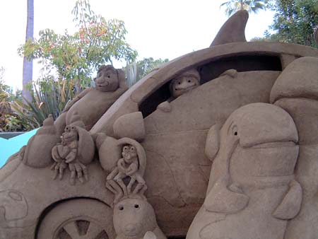Sea World San Diego - Sand Sculpture of Shamu & Friends
