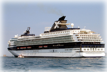 Century at anchor off Guernsey