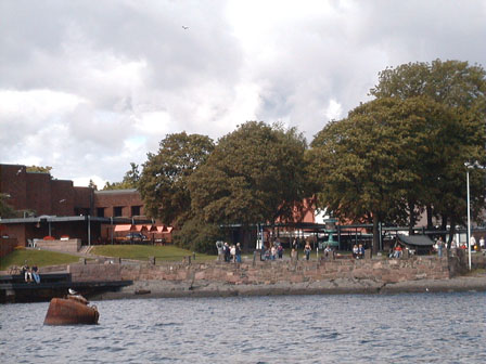 Outside the Maritime Museum
