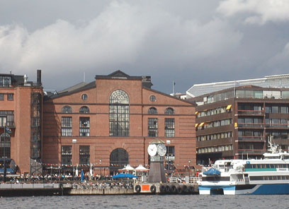 Along the Aker Brygge Wharf