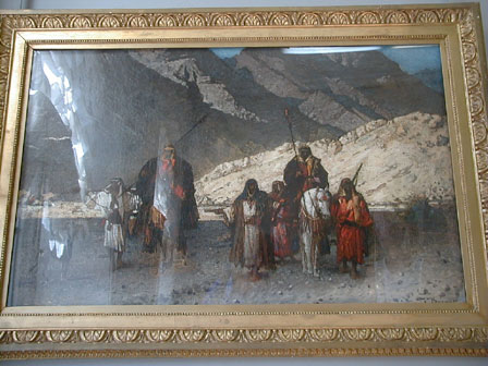 Leon Bonnat [1833-1922] In the Mountains (Arabian Shaykhs on Horses). Ca. 1872