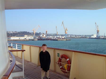 Howard, Brest docks behind