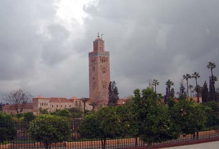 Koutoubia Mosque, with its 800yr old Minaret