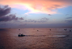 Early morning in the approaches to Casablanca