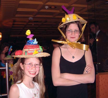 Sophie & Katie with their Bonnets