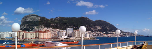 Gibraltar just before we said Farewell