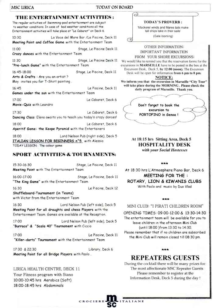 Daily Programme Barcelona Part 2