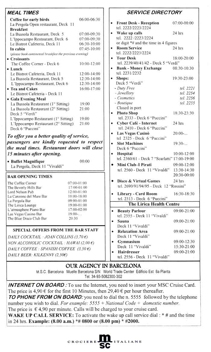 Daily Programme Barcelona Part 4