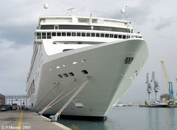 MSC Lirica at Palermo 28 Oct 2003
