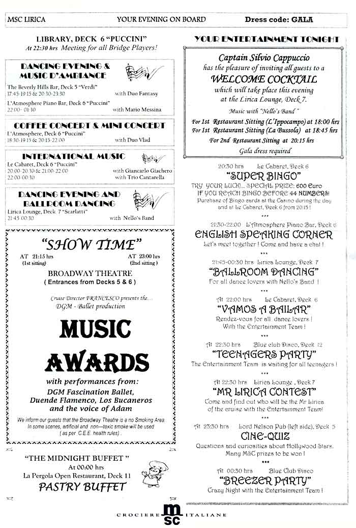 Daily Programme Palermo Part 3