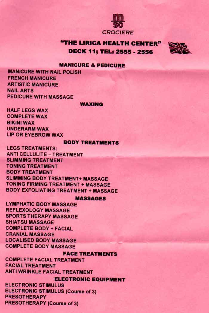 Health Centre Treatments - Lirica 2