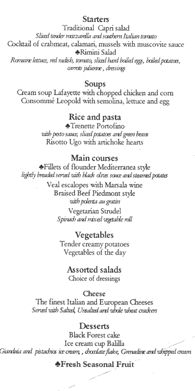 m/v Melody Menus
At Sea 2 Aug 2003