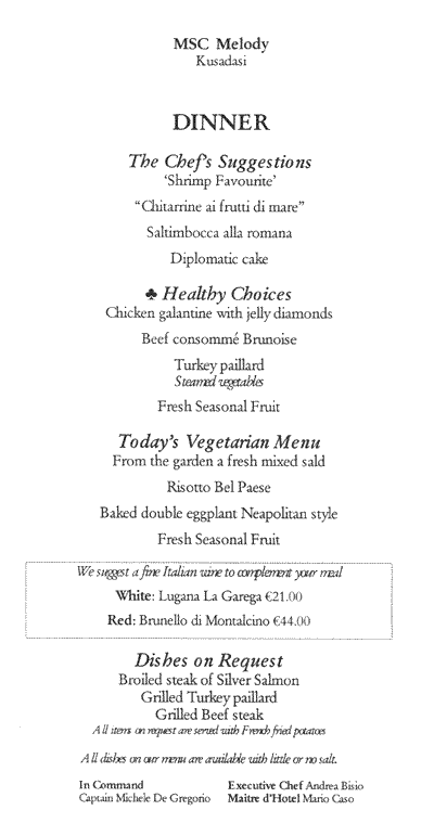 m/v Melody Menus
Kusadasi 30 Jul 2003