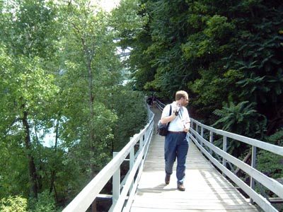 Great Gorge Adventure - Dave on the boardwalk