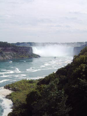 Horseshoe Falls from the entrance to Maid of the Mist cruise