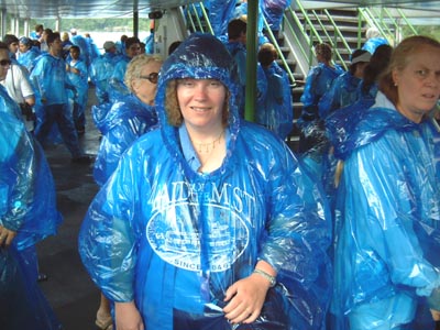 Maid of the Mist - Pam in the cape