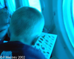Howard checking the fish chart