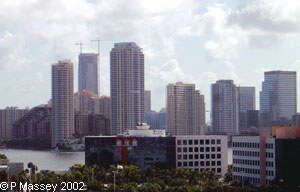 The Miami Skyline from Norwegian Sun - 17 Aug 2002
