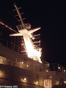 The Mast at night