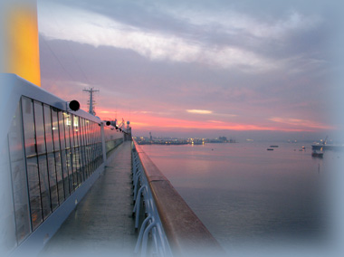 Oriana early morning Southampton