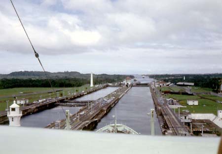 Entering Gatun Lock