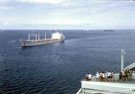 Ships Awaiting Canal Transit off Cristobal