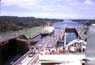 Ship coming the other way through Gatun Lock