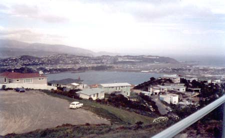 View from Mount Victoria Lookout towards the Airport
