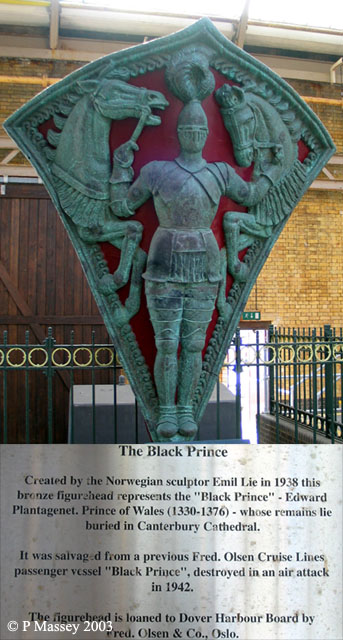 Black Prince 1938 in Dover Cruise Terminal