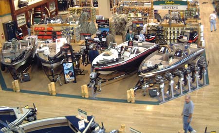 Cabela's - Dundee, MI - some of the boats