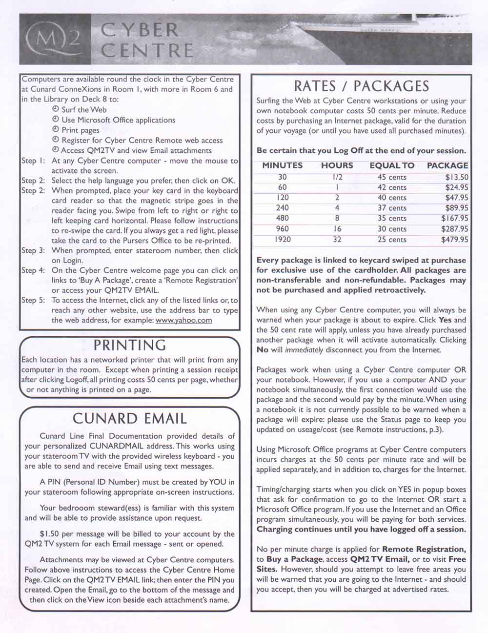 Cunard ConneXions Page 2