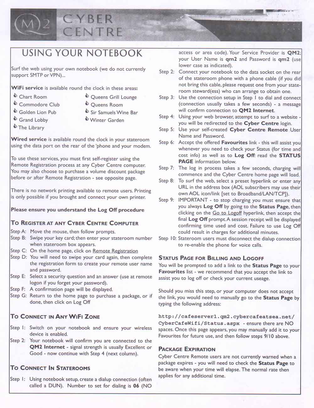 Cunard ConneXions Page 3