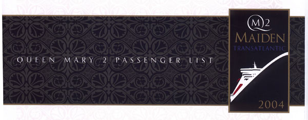 QM2 Passenger List